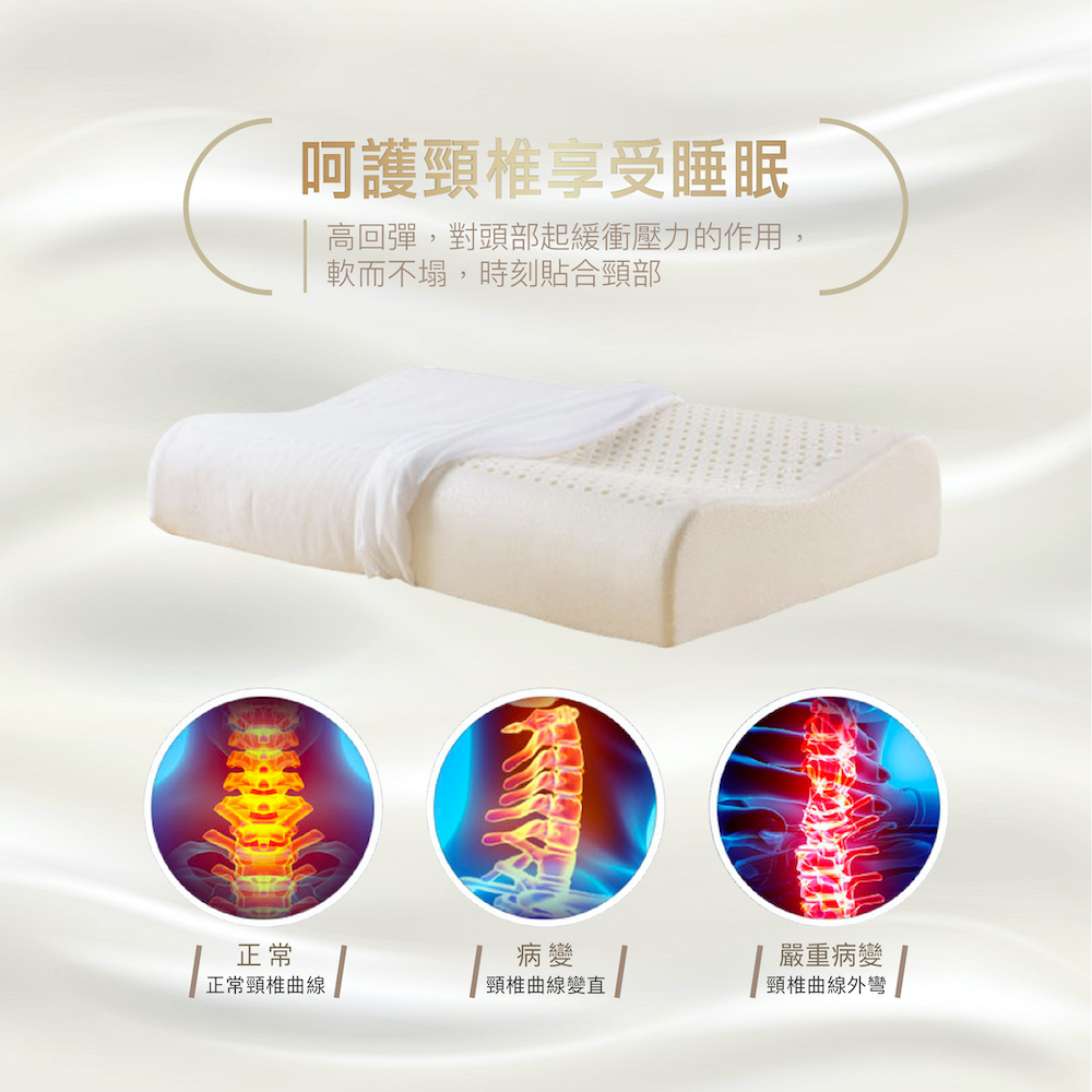 【BEST】100%泰國乳膠枕 工學型/顆粒按摩/彈力支撐/肩頸釋壓