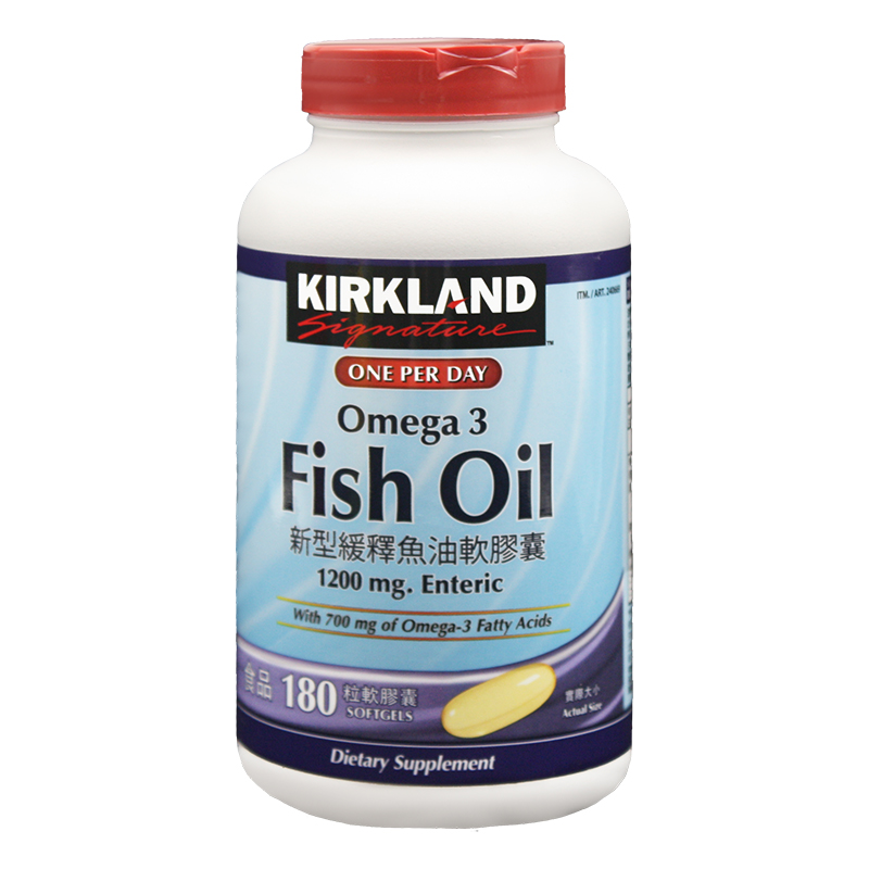 【Kirkland Signature 科克蘭】新型緩釋魚油軟膠囊180錠