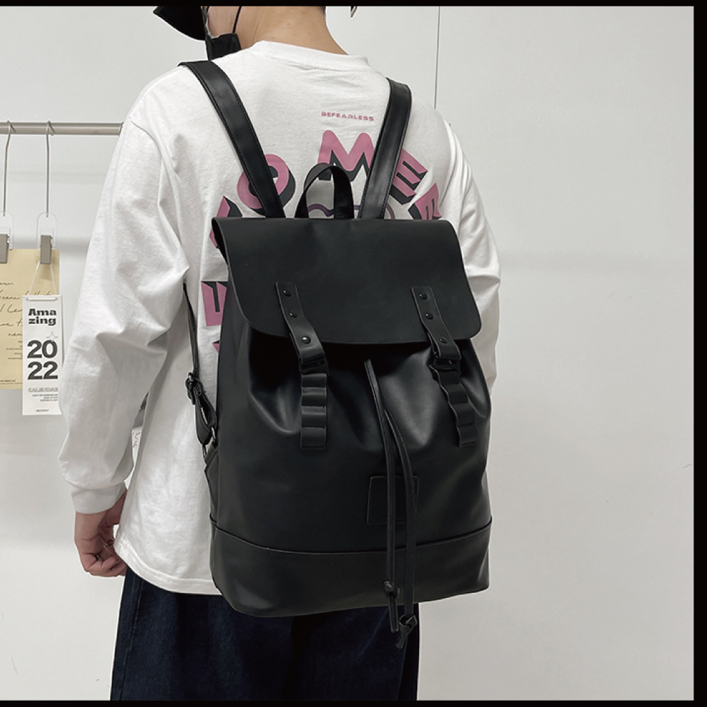 新潮流造型超大容量時尚後背包 電腦包 旅型包 通勤包 兩色任選