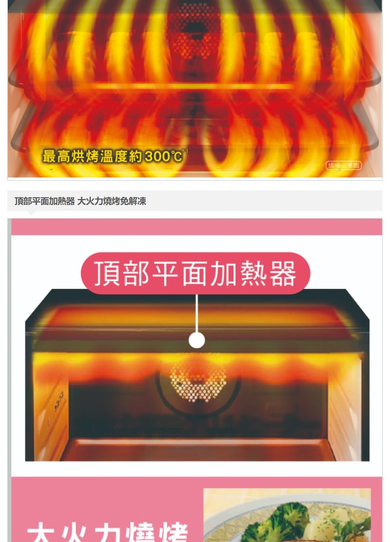 【HITACHI 日立】30L泰製過熱水蒸氣烘烤微波爐 MROW1000YT-W