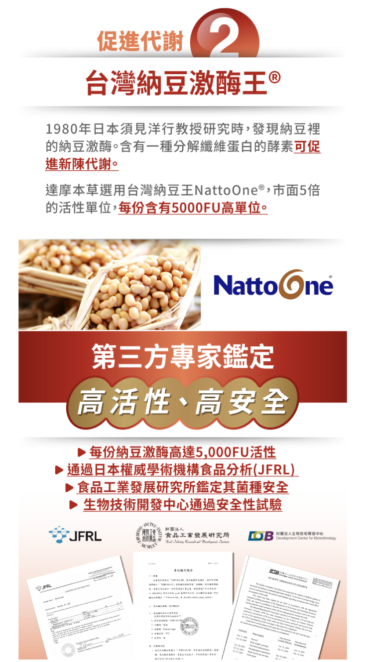 【達摩本草】納豆紅麴素食膠囊(60顆/盒) 高單位 促進代謝 世界品質評鑑獎