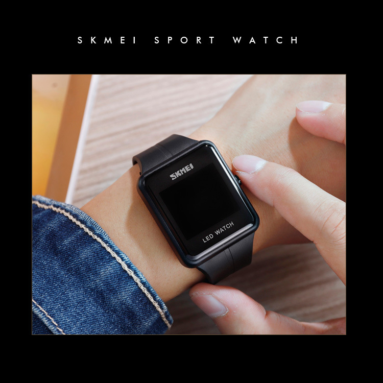 【SKMEI】防水LED個性創意手錶
