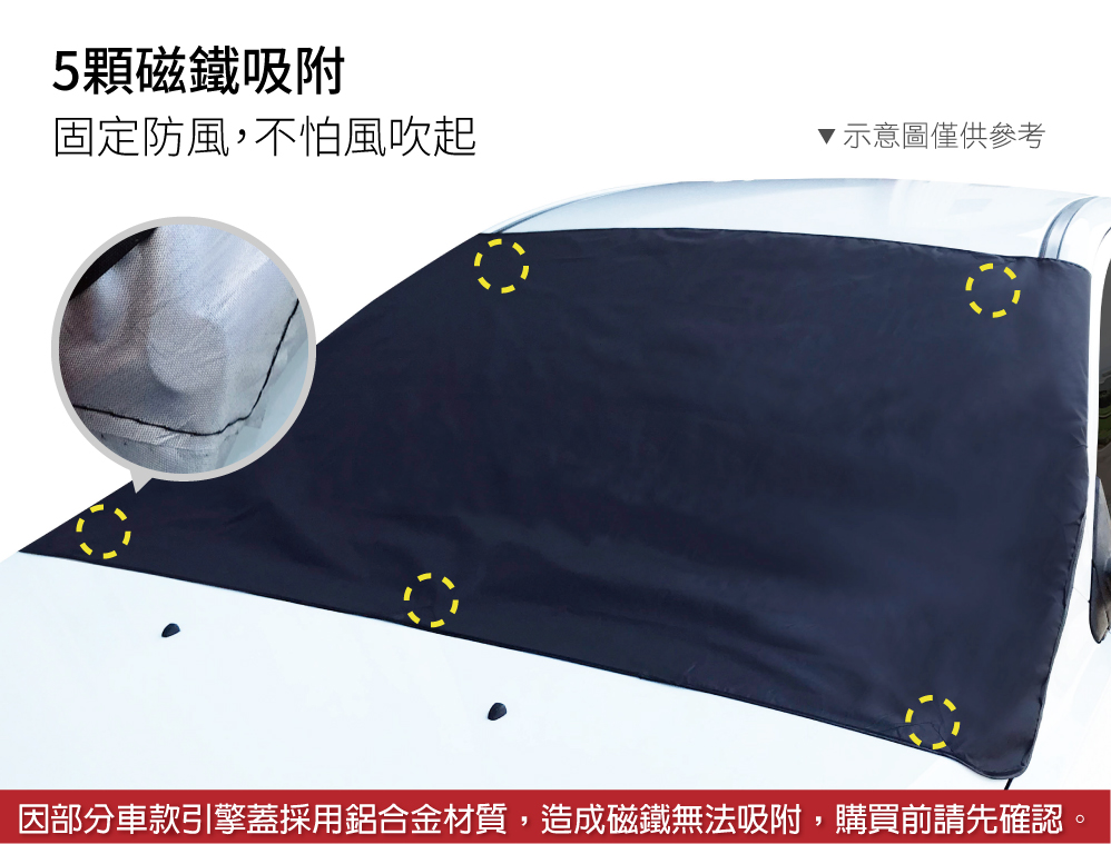       【新翊】磁吸式可收納遮陽罩(抗UV 防紫外線 防曬 汽車遮陽 隔熱