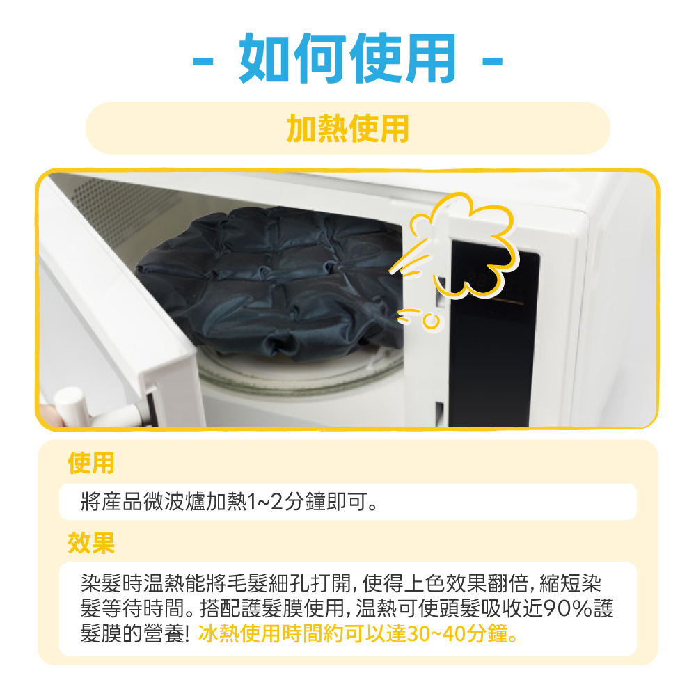 GO2SMART 冰熱兩用頭髮護理帽 (防水浴帽 護髮帽 浴帽 染髮浴帽)