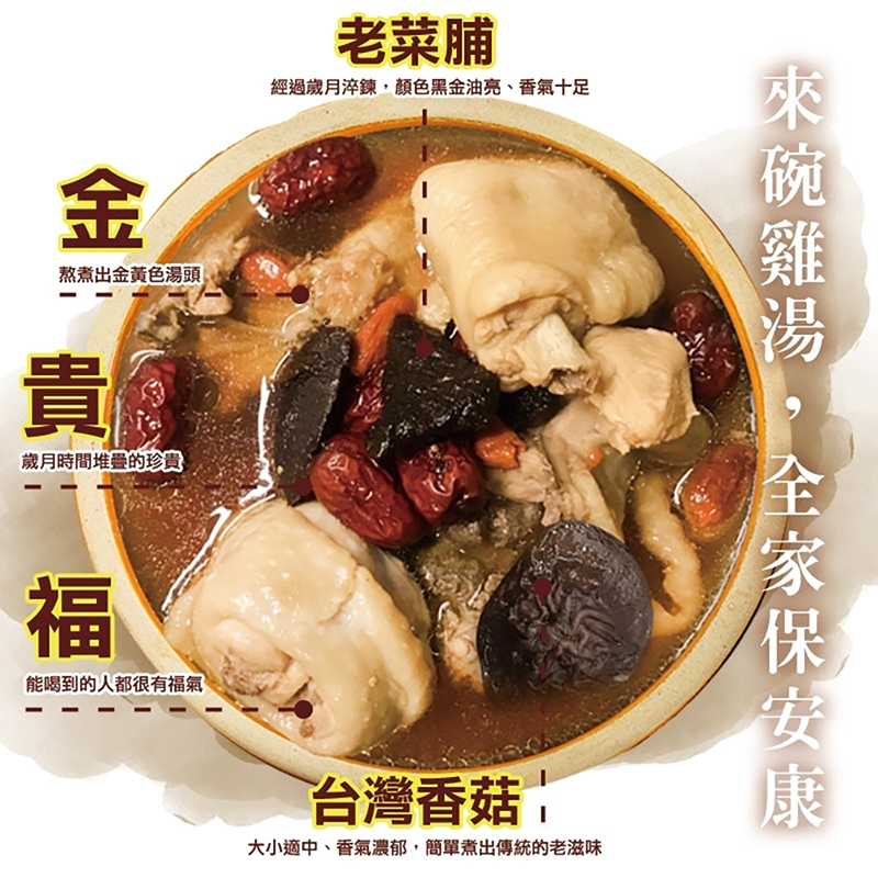 【和春堂】老菜脯香菇雞燉湯包