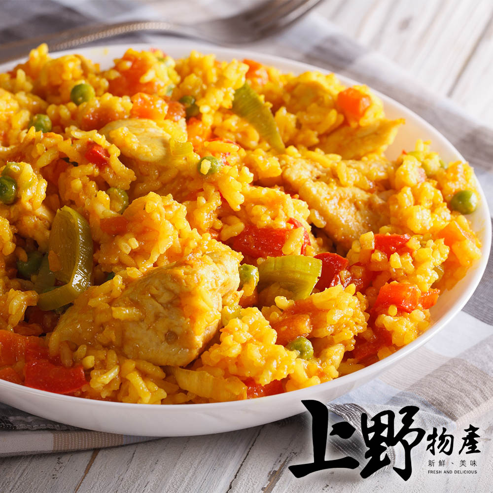       【上野物產】南洋風味咖哩雞肉焗飯 x18包(380g±10%/包)