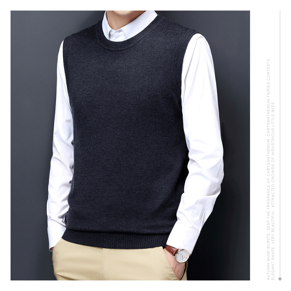 簡約百搭顯瘦紳士商務保暖背心-4色 均碼/加大碼