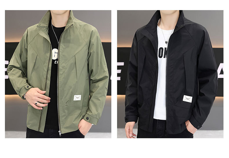 輕奢雅痞水洗薄款夾克外套 M-4XL