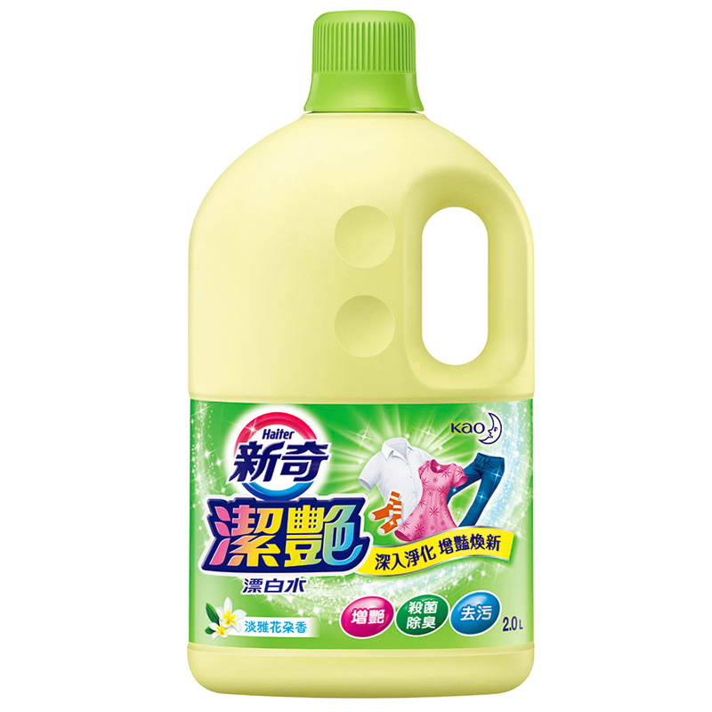       【新奇】潔豔新型漂白水 淡雅花朵香補充包(1600ml x6入/箱