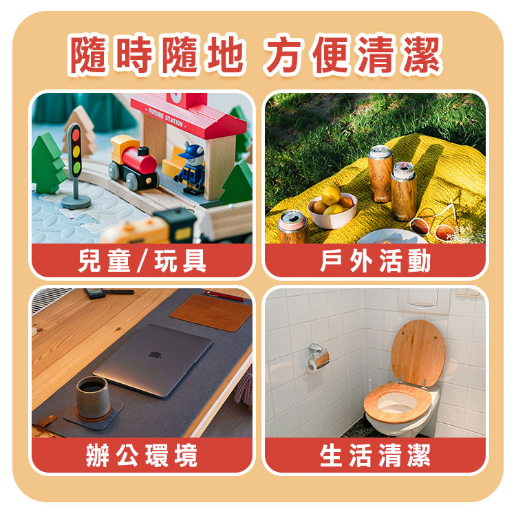 【克司博】輕巧型食品級酒精濕巾(10抽裝/80抽裝) 濕紙巾 抗菌濕紙巾 紙巾