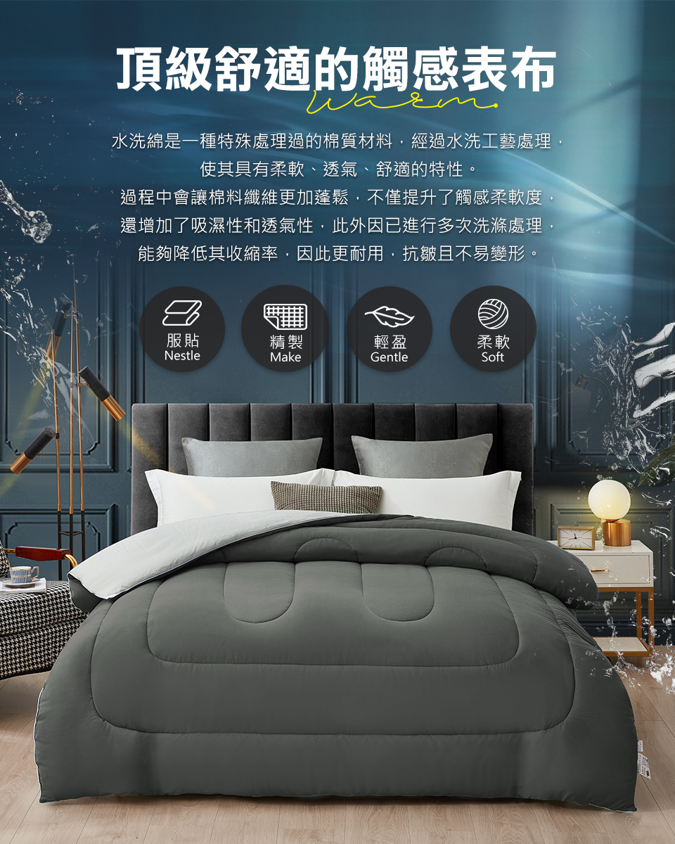 【床寢時光】MIT頂級蓄熱保暖發熱被 保暖厚被 棉被 遠紅外線能量被 冬被