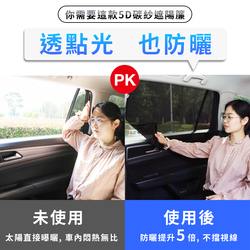 【生活旅行家】加大款車用磁吸遮陽窗簾