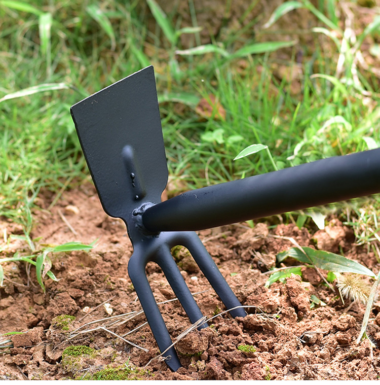 家用園藝錳鋼鍛造兩用鋤耙