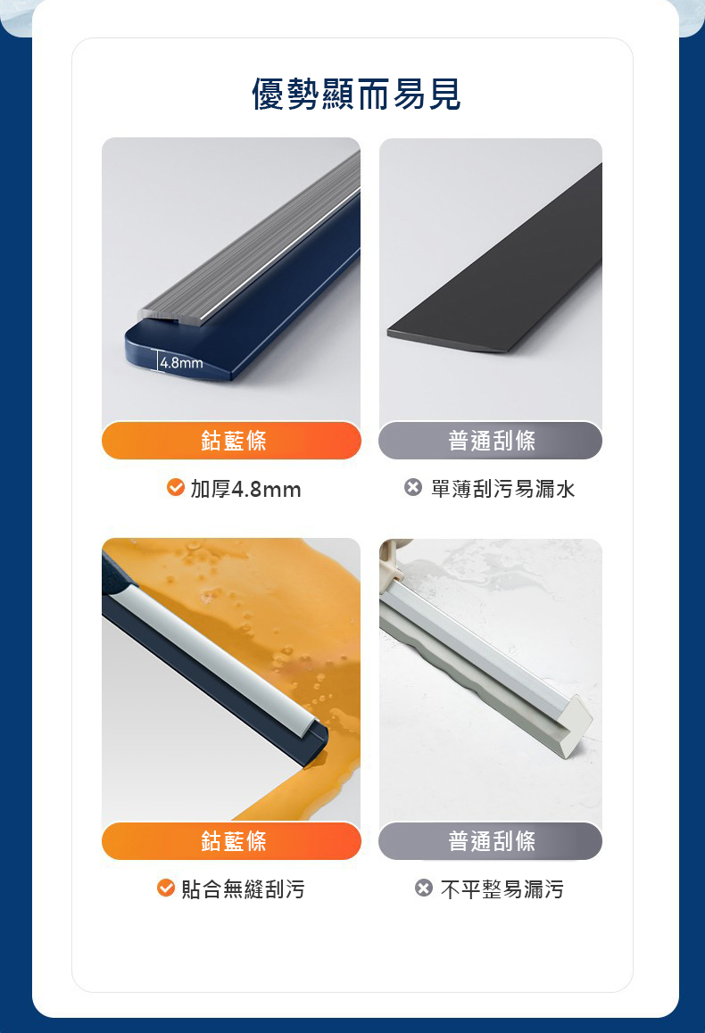 乾溼兩用加長升級不鏽鋼魔術刮水掃把