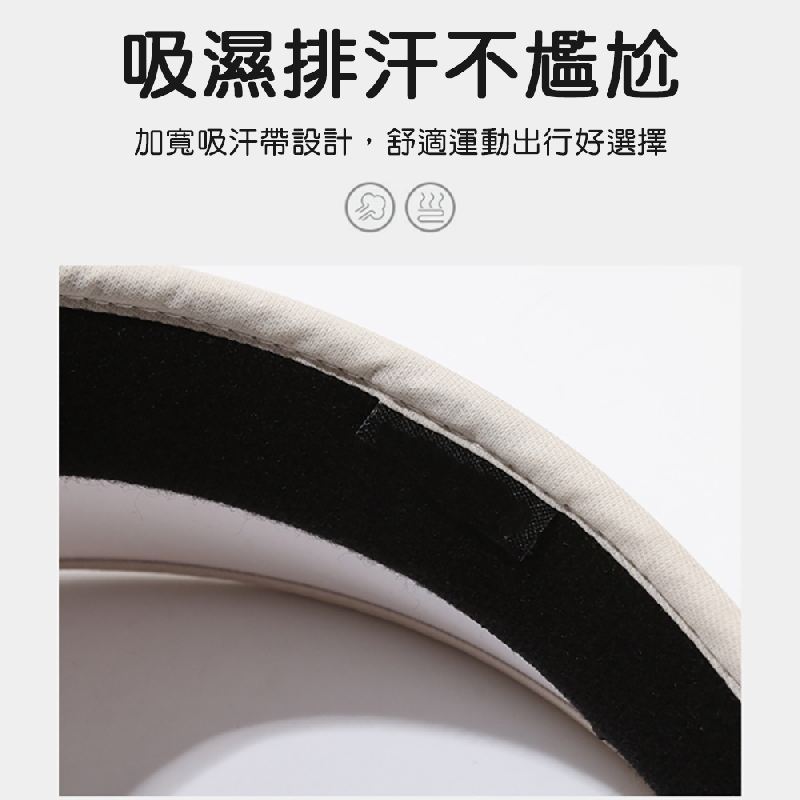 大帽沿可折疊鬆緊可調空頂防曬帽 遮陽帽 5色