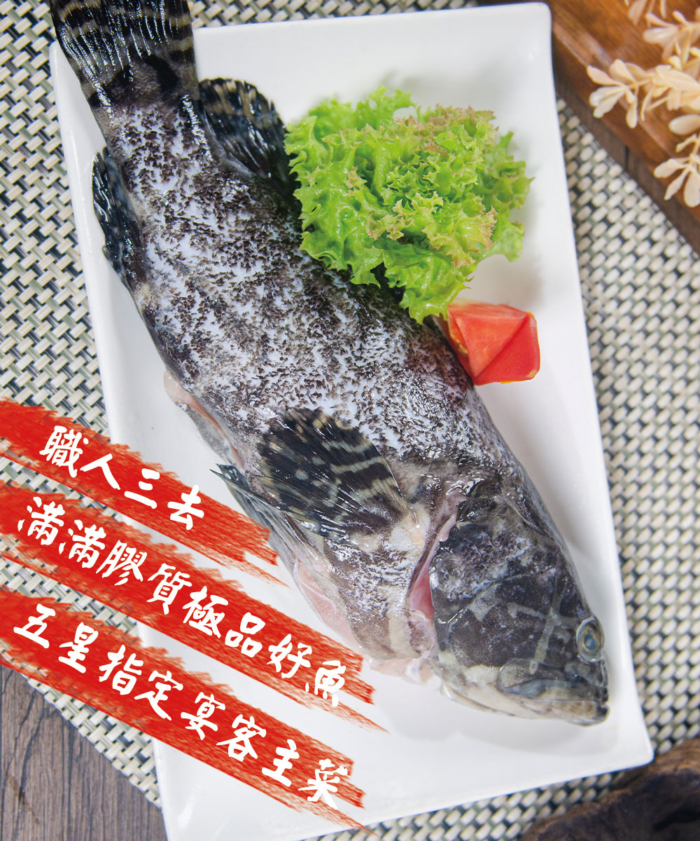 【鮮綠生活】整尾龍虎石斑魚(550g±10%/包)