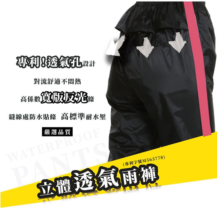 將門雙側背包款兩件式風雨衣