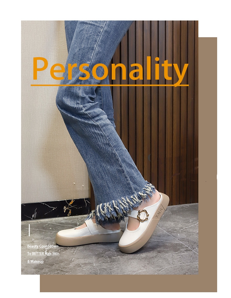 韓系簡約好方便穿脫平底涼鞋 半包女鞋 多款任選 拖鞋