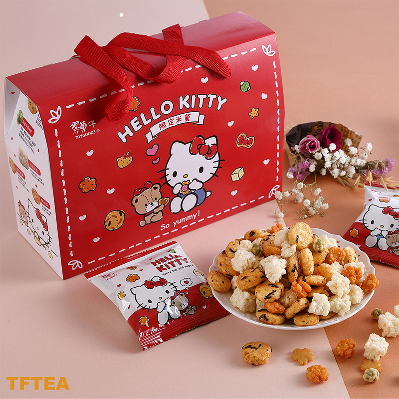 【翠菓子】Hello Kitty綜合米菓禮盒(14包/盒) 米果 餅乾 零食