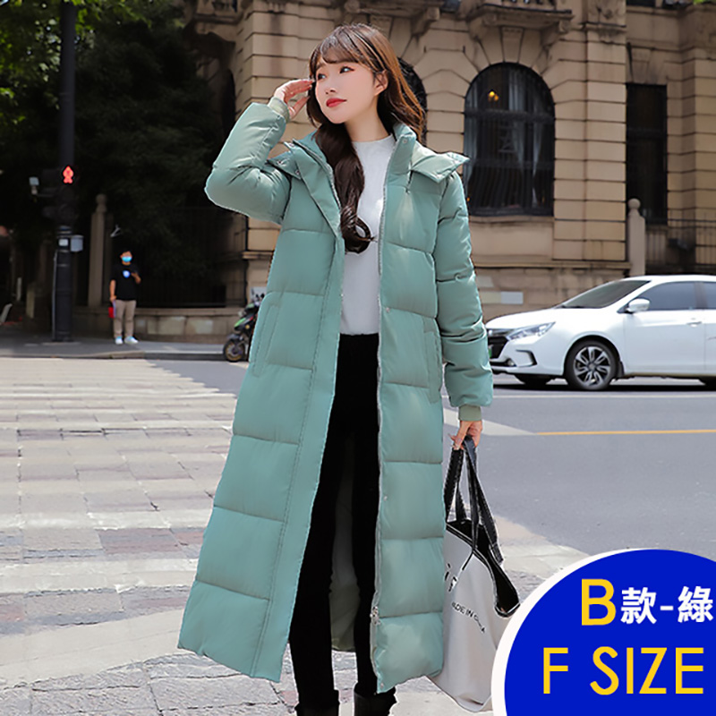 抗寒保暖羽絨棉連帽中長版外套 升溫保暖外套 (多款可選)