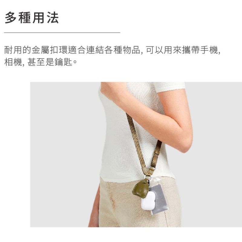 【LOJEL】ILOJ手機背帶式掛繩EDC-NS任選(黑/灰/橄欖綠) 手機帶