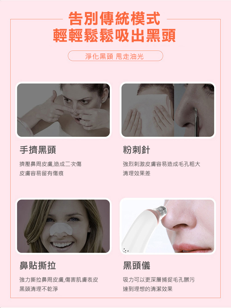 【CY 呈云】微晶潔面黑頭儀 粉刺機(6吸頭 B01)
