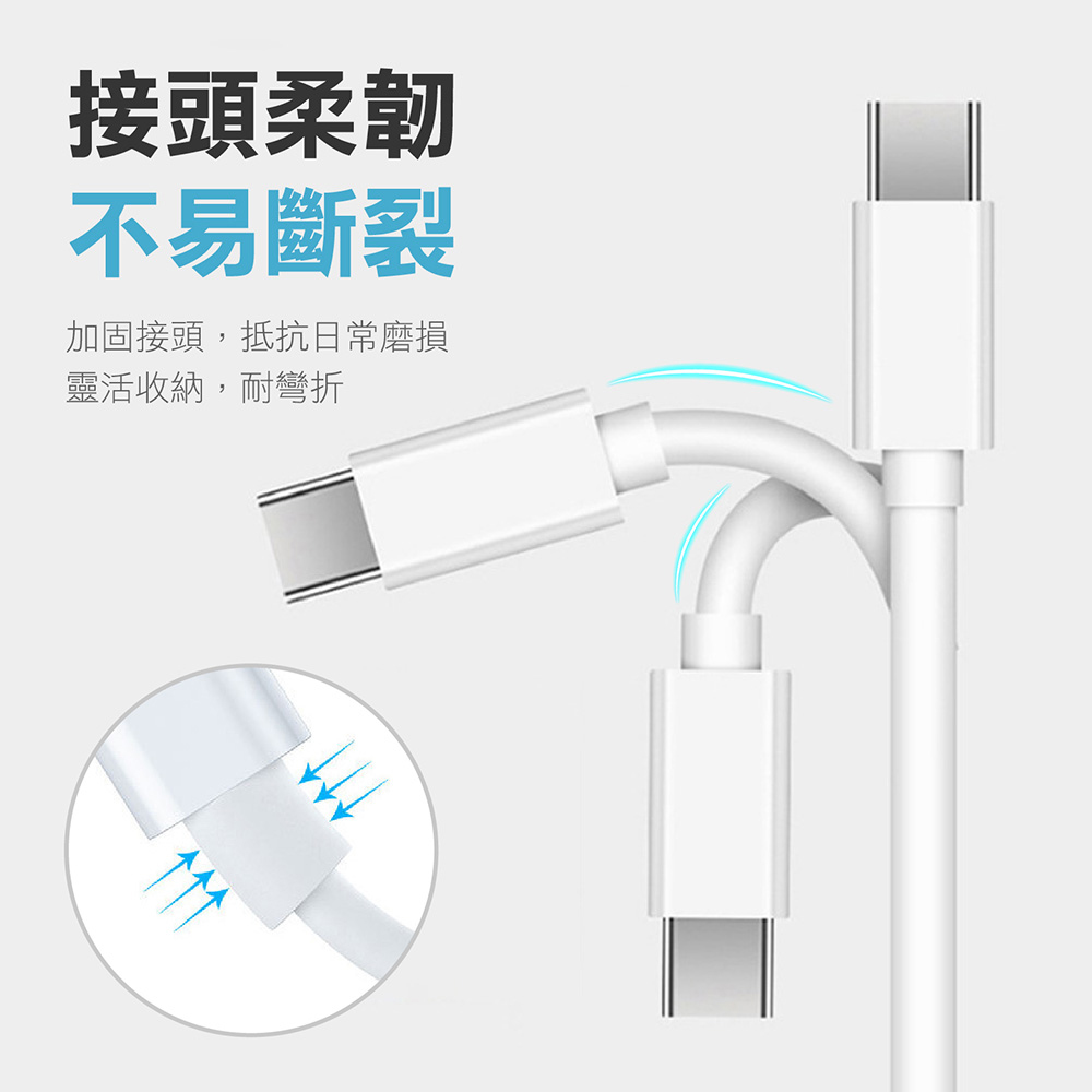 雙頭Type-c快充線 60W急速充電 不挑機款