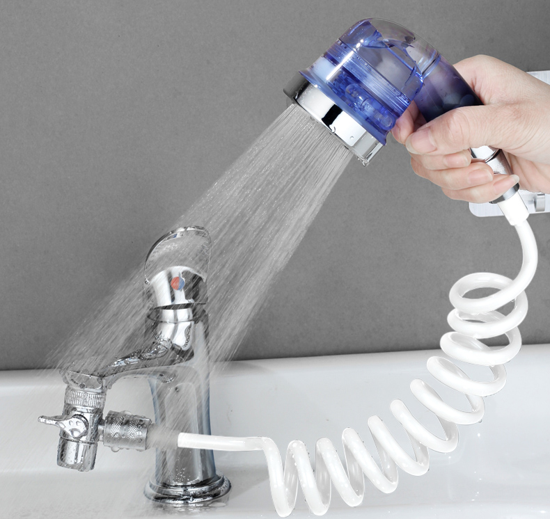 三檔調節洗手台切換省水蓮蓬頭器