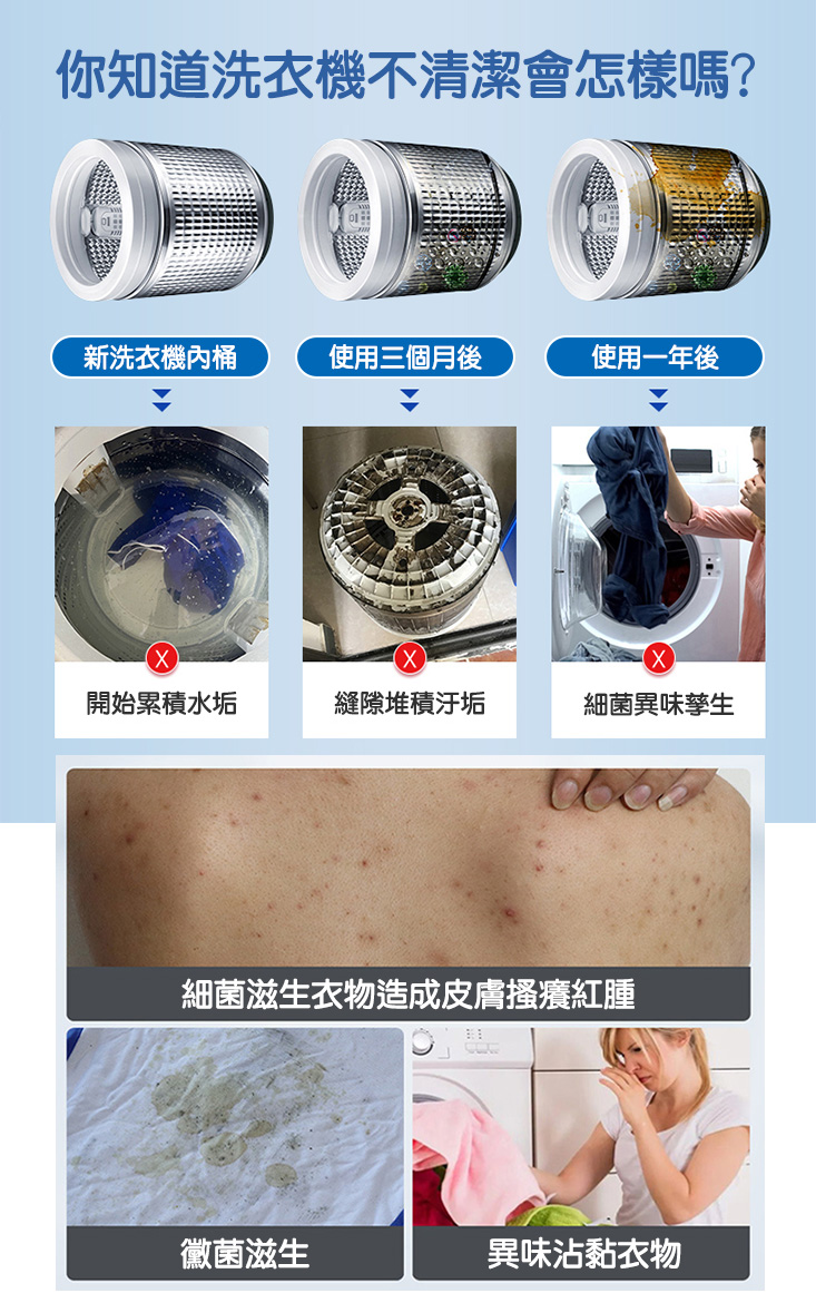 洗衣機槽強力除垢爆氧粉