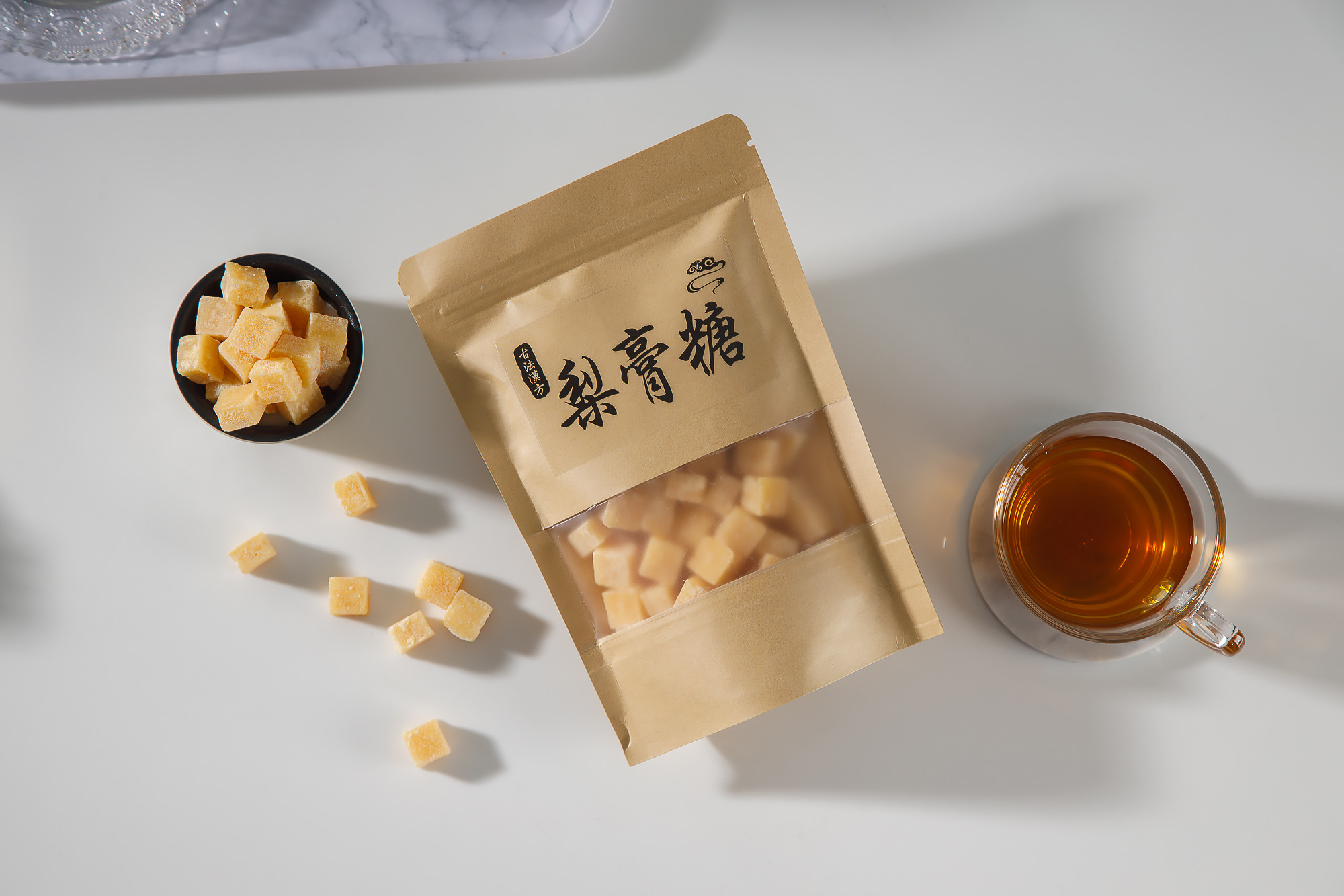 【台灣上青】手工老字號梨膏糖200g 原味梨膏糖／蜂蜜枇杷梨膏糖