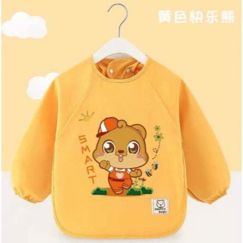 兒童長袖防水圍兜 (畫畫衣) 多款花色 任選