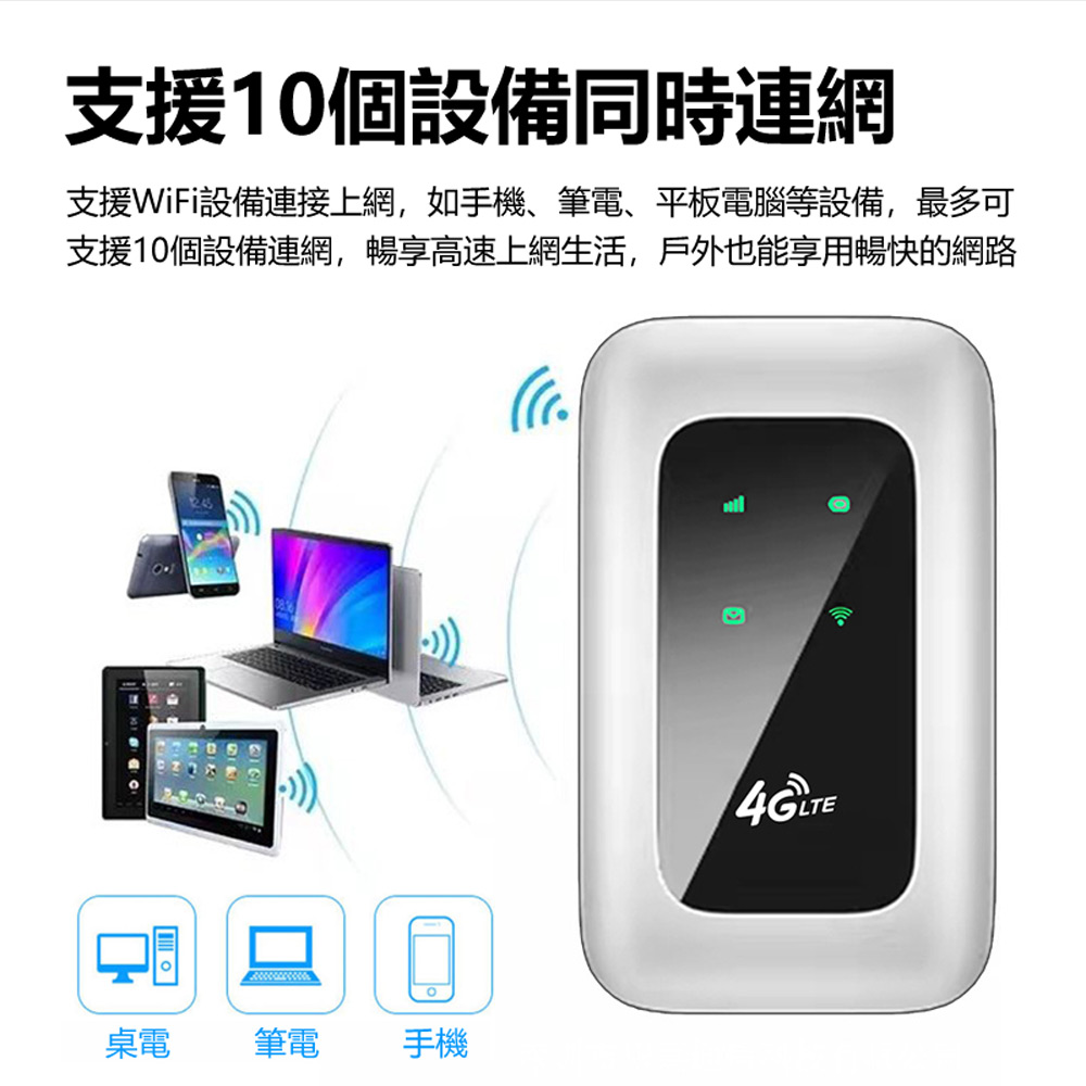 4GRW-01 4G LTE隨身WIFI機(台灣全網通用／便攜路由器)