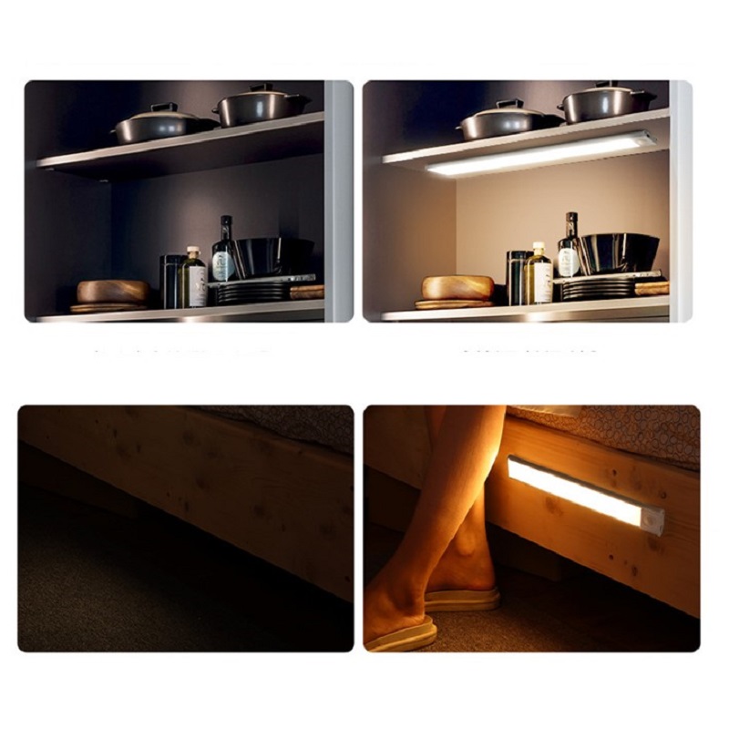 超薄磁吸智能人體感應燈 三色燈光調節 長續航力 小夜燈 照明燈 手電筒