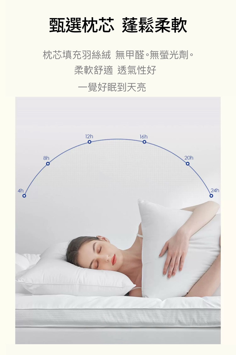 【JOJO】(買一送一) 五星級雲柔水洗羽絲絨飯店枕 可水洗 蓬鬆柔軟 枕頭