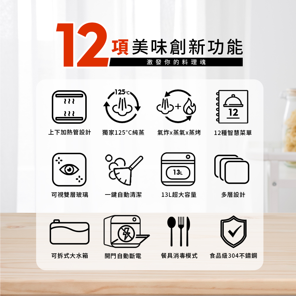 【Arlink】微電腦 智慧蒸氣氣炸烤箱 贈好禮(SB10)