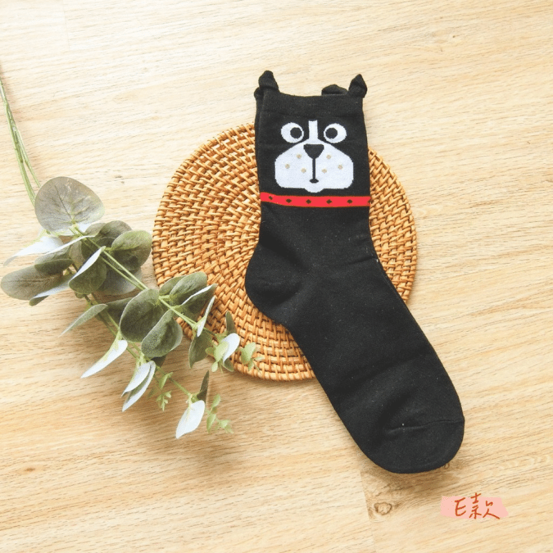 【凱美棉業】MIT台灣製精緻設計純棉女襪 可愛動物款 5款任選