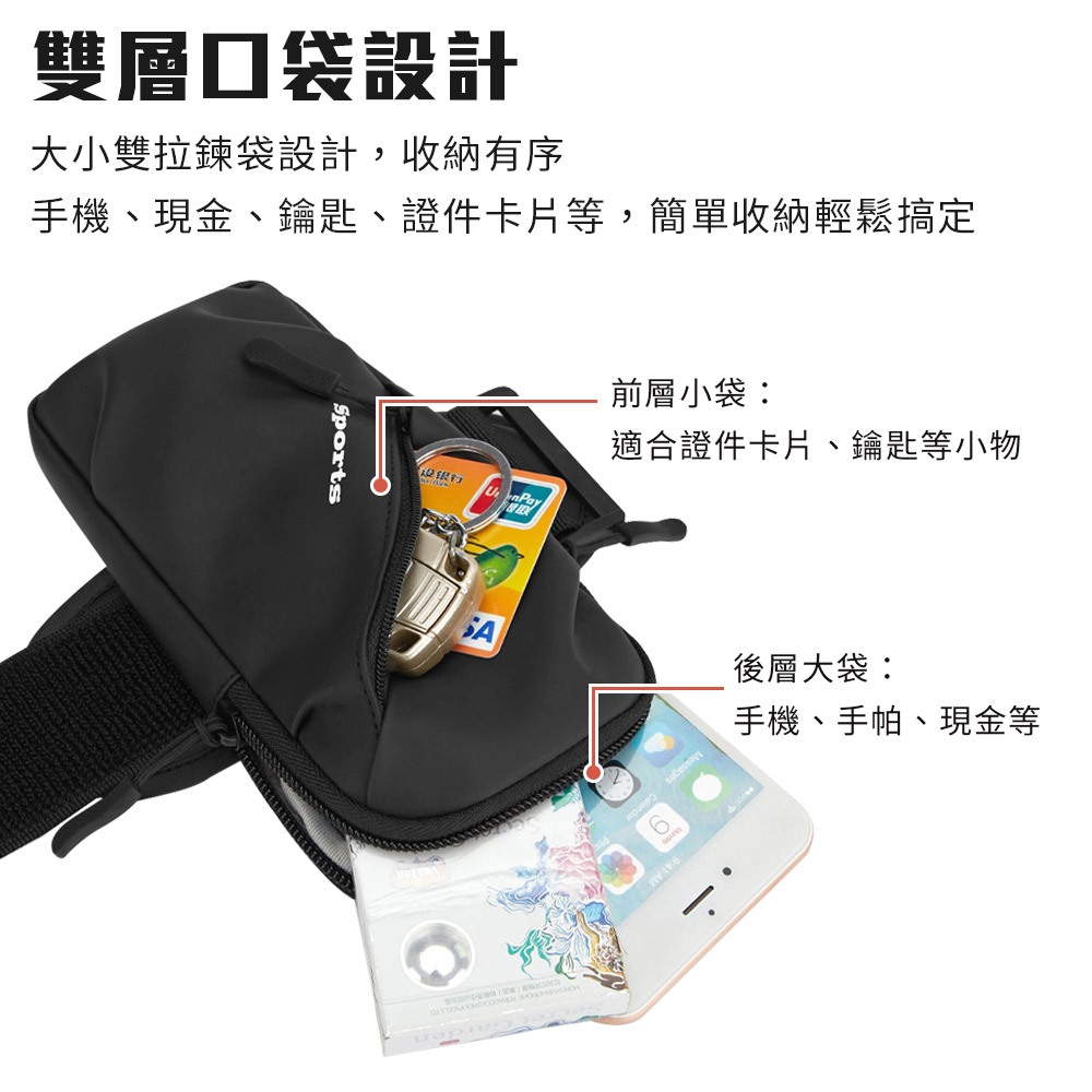運動手機防水臂包