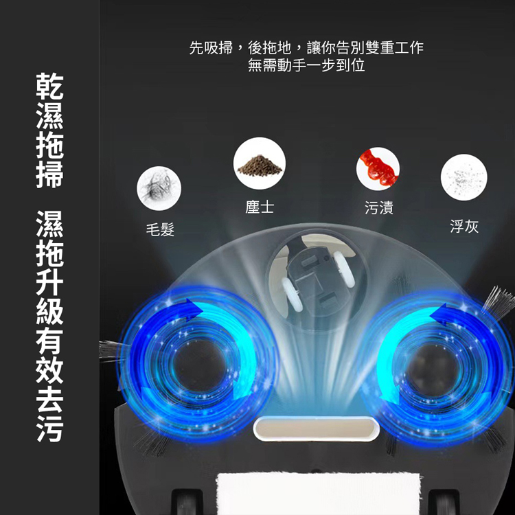 智慧3IN1乾濕兩用掃拖吸機器人