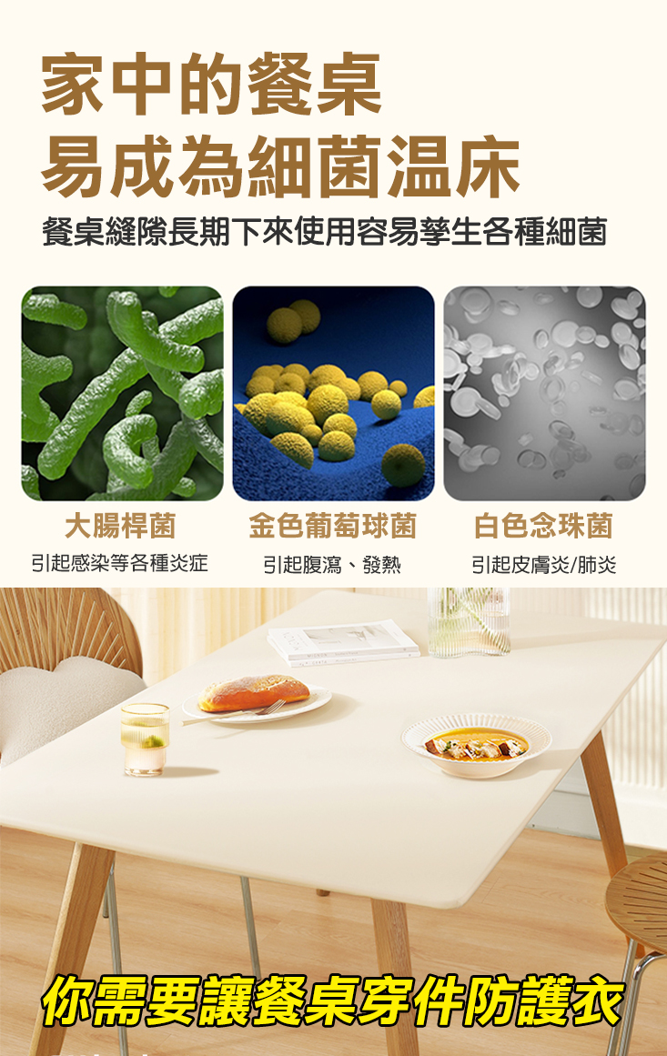 小羊皮防水防油抗刮耐磨 包覆式桌巾 桌罩