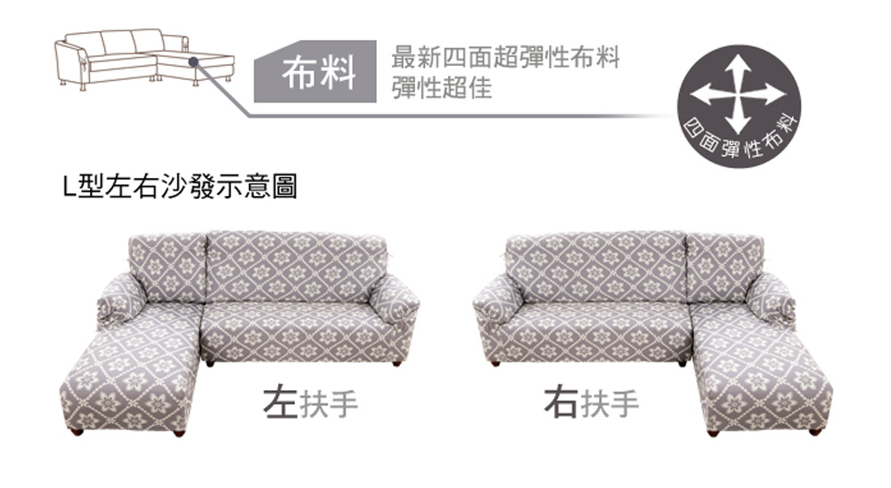       【格藍傢飾】繽紛樂/雪花甜心彈性沙發套1+2+3人座(12色任選)