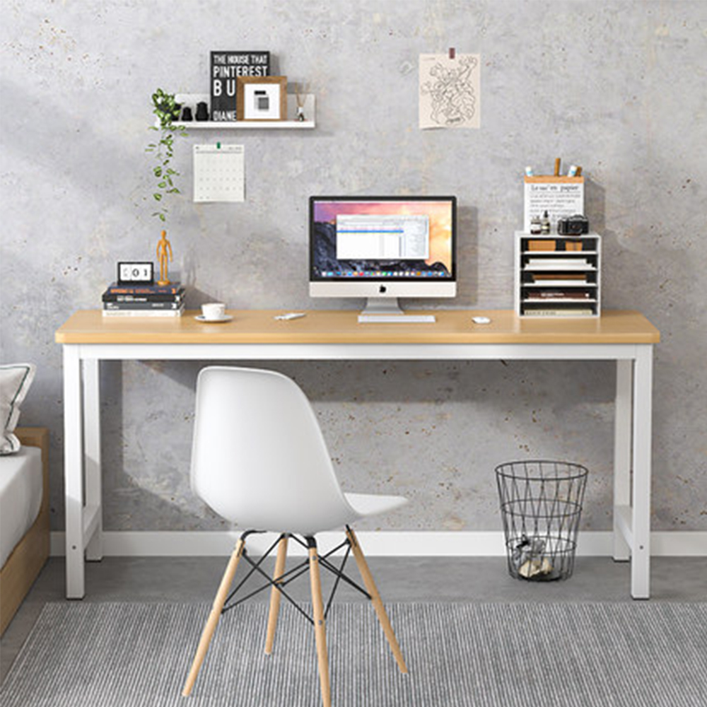 【E家工廠】多功能簡約圓角辦公桌 140x40x75cm