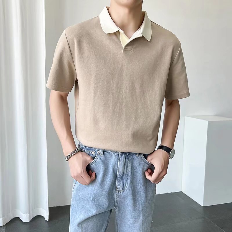 型男透氣舒適百搭網眼冰絲polo衫短袖上衣 3色 M-4XL 