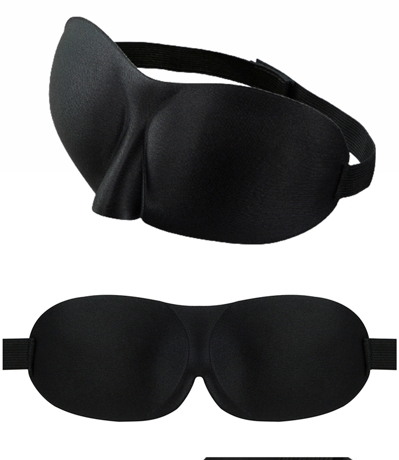 全方位遮光睡眠眼罩(2入) 形狀簡約使用方便輕柔不壓迫