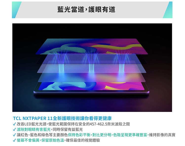 【TCL】NXTPAPER 11 4G 128G Wi-Fi 11吋 八核心平板