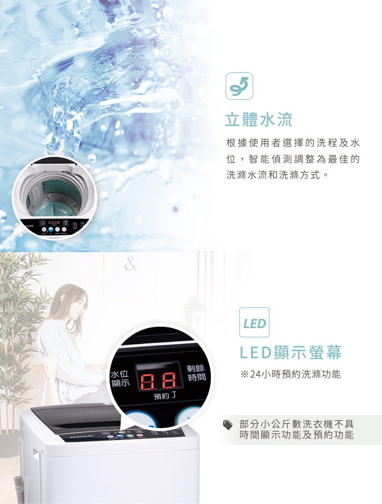       【Frigidaire 富及第】4.5KG 全自動迷你洗衣機(FA