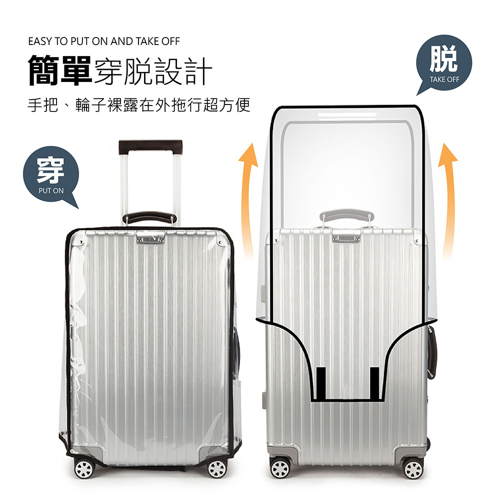 防塵防雨防水行李箱保護套 (20吋-28吋/出國旅行必備)