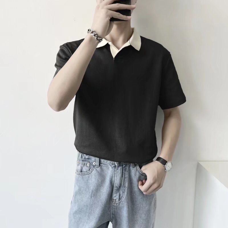 型男透氣舒適百搭網眼冰絲polo衫短袖上衣 3色 M-4XL 