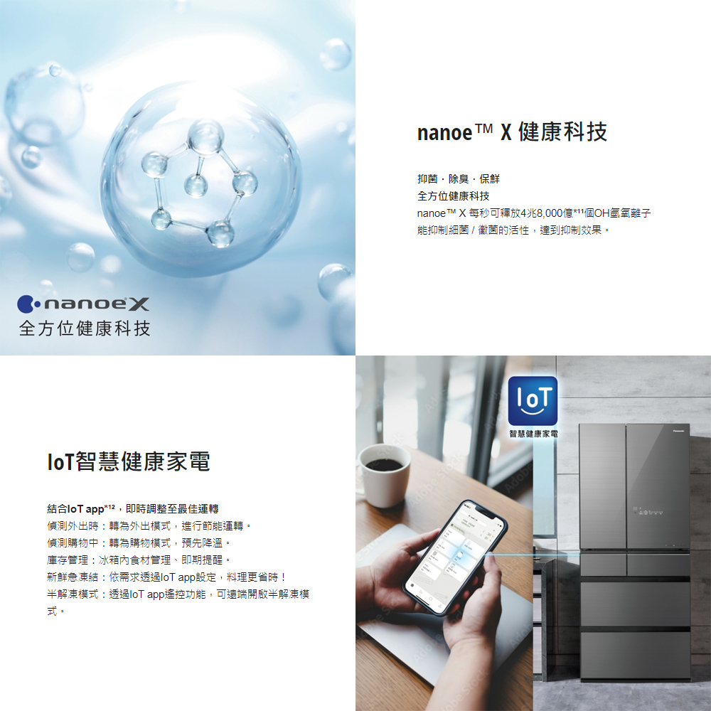 【Panasonic 國際牌】NR-F521HX-W1 無邊框冰箱白 含基本安裝