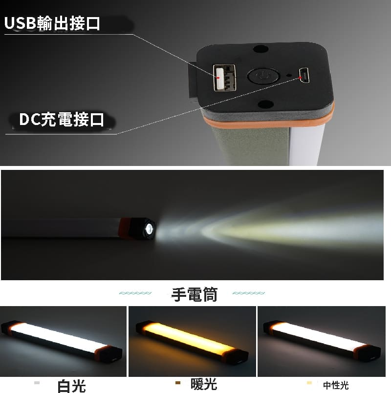 【Caiyi】防水LED多功能露營燈/驅蚊燈 usb充電