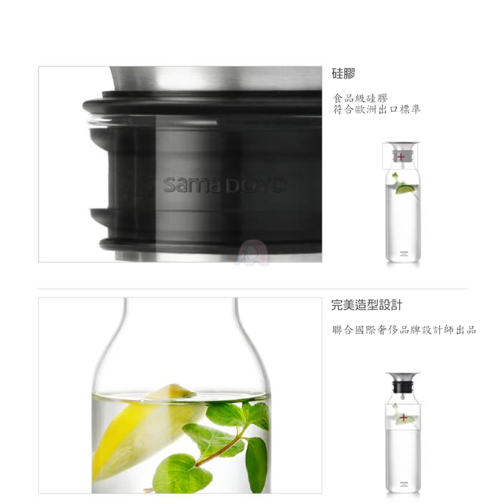 360度重力控水高硼硅玻璃冷水壺900ml 玻璃壺 玻璃瓶 水壺 茶壺 咖啡壺